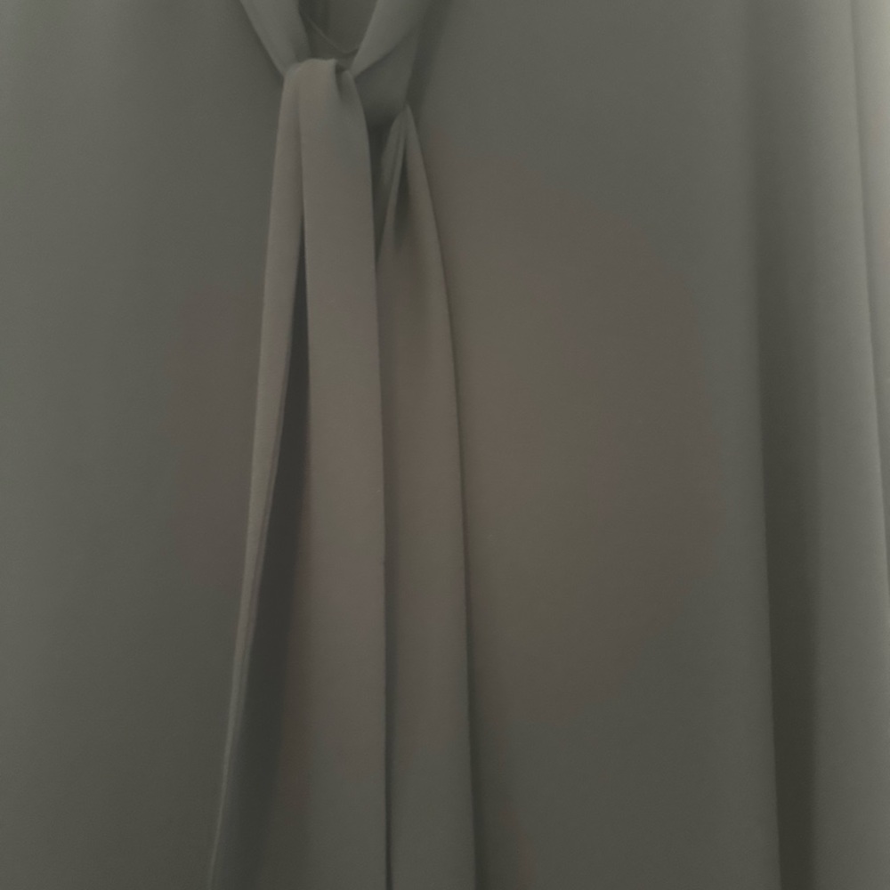 Ann Taylor Black Tie Front Relaxed Blouse - Picture 3 of 4